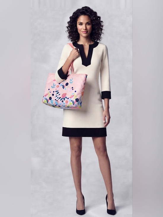 Michael Kors Dresses & Skirts - Y2K Michael Kors Black and White Long Sleeves Dress, Retro